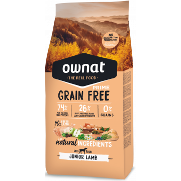 Ownat Prime Grain Free Junior Lamb 14 kg