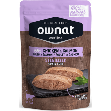 Ownat Wetline Pollo y Salmón 85 g