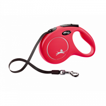 Flexi Correa Extensible de Cinta New Classic Rojo