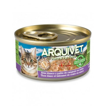 Arquivet Lata Atún Blanco y Palitos de Cangrejo en salsa 80gr