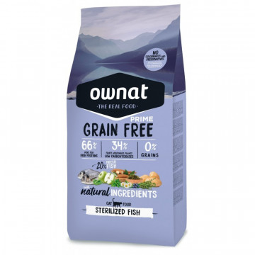 Ownat Cat Prime Grain Free Sterilized Fish 3 kg