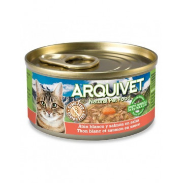 Arquivet Lata Atún Blanco y Salmón en salsa 80gr