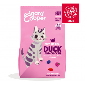 Edgard & Cooper Kitten sin Cereales pato y pollo frescos 2 Kg