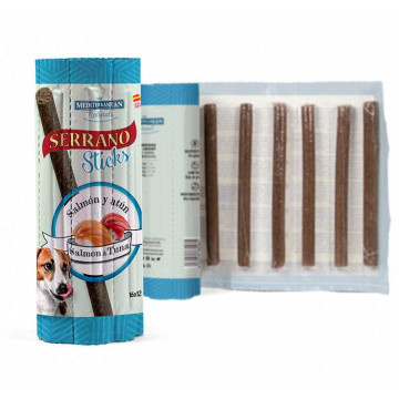 Mediterranean Serrano Sticks 16 uds sabor salmón y atún