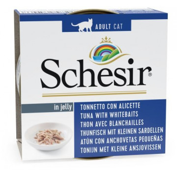 Schesir Lata Gato 85 gr Atún con anchovetas y arroz al natural